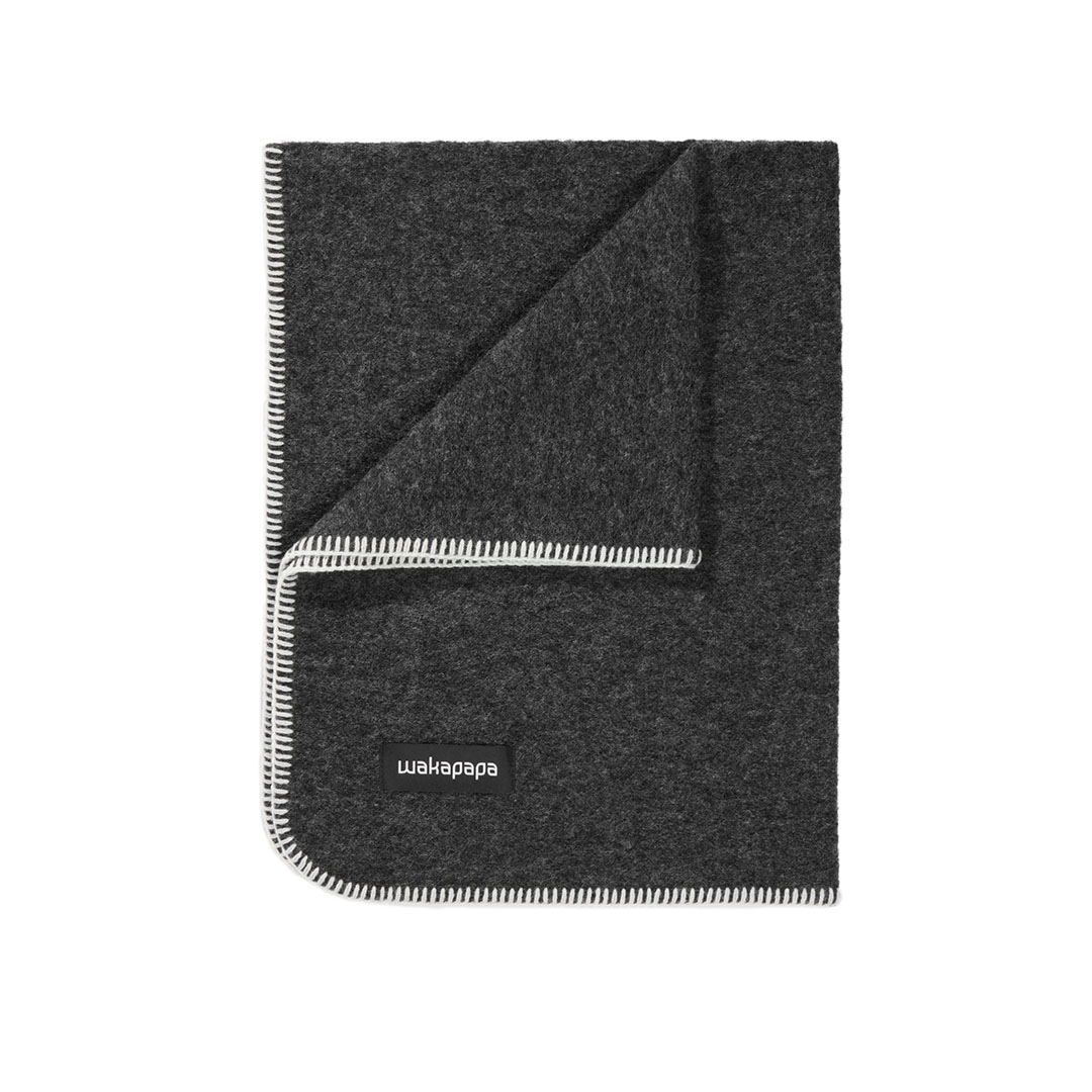 Merino Wollfleece Decke "Grigio"