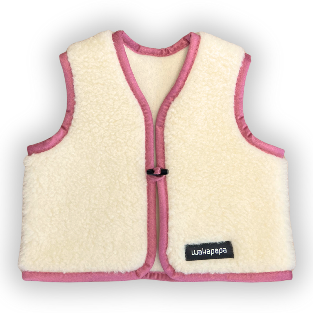 Teddyweste - Fiorina rosa