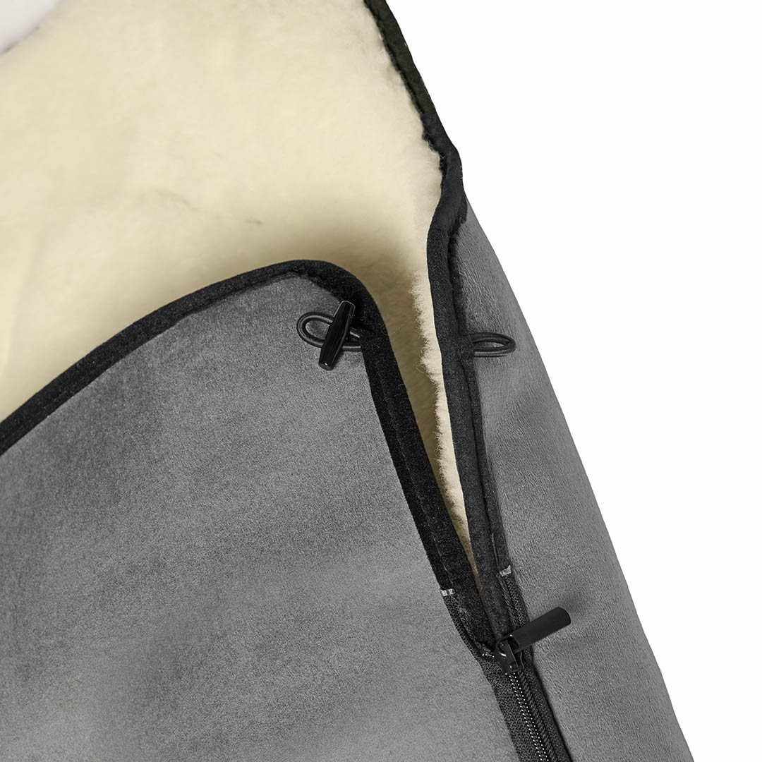 Merino Fußsack "Grigio"