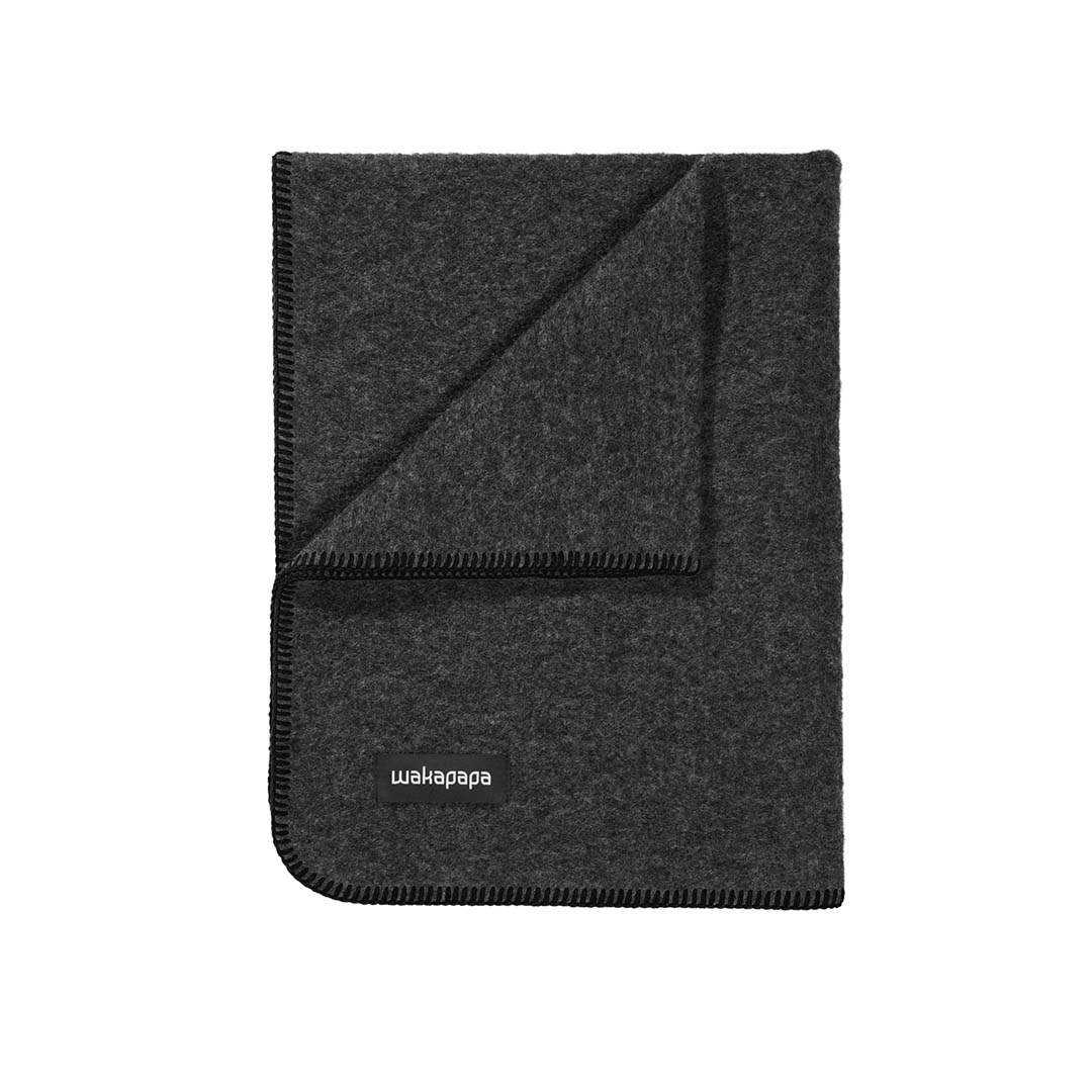 Merino Wollfleece Decke "Grigio"