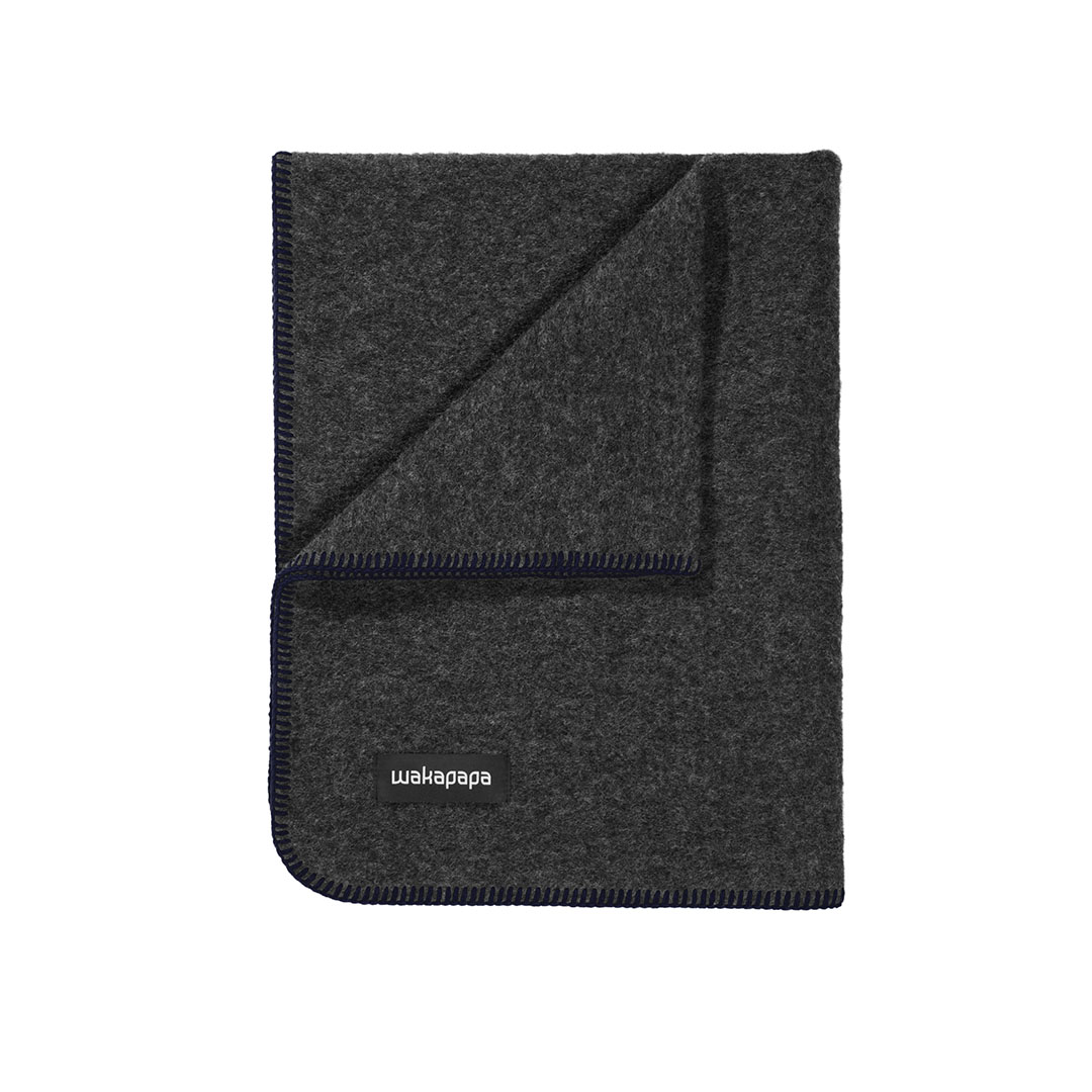 Merino Wollfleece Decke "Grigio"