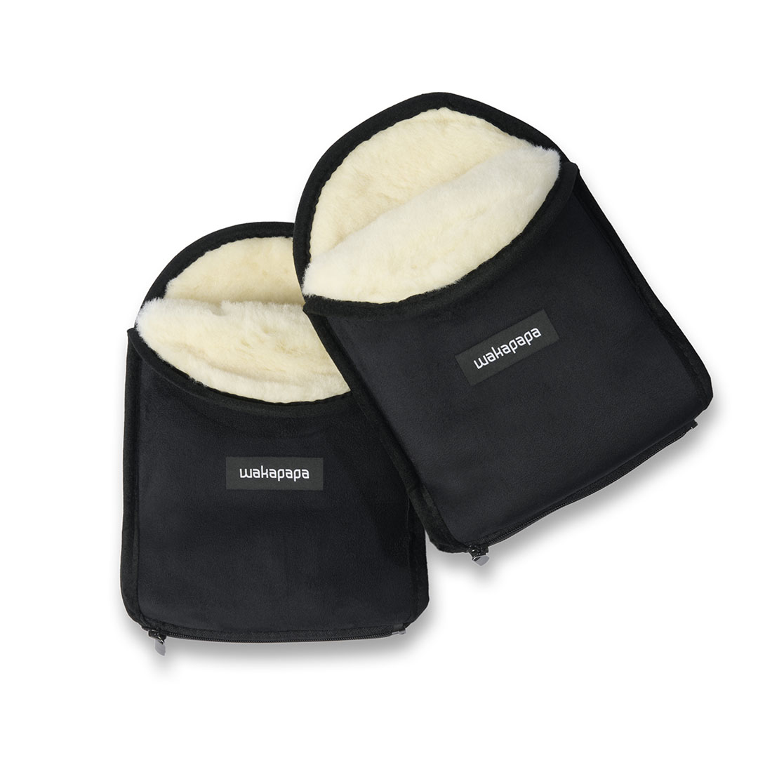 Merino Handwärmer Set "Nero" 