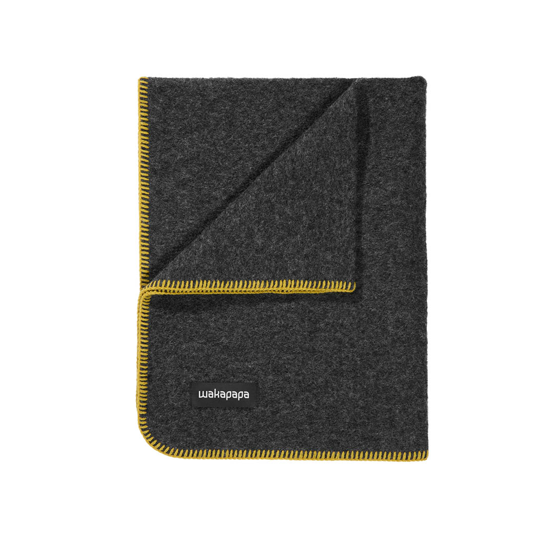 Merino Wollfleece Decke "Grigio"