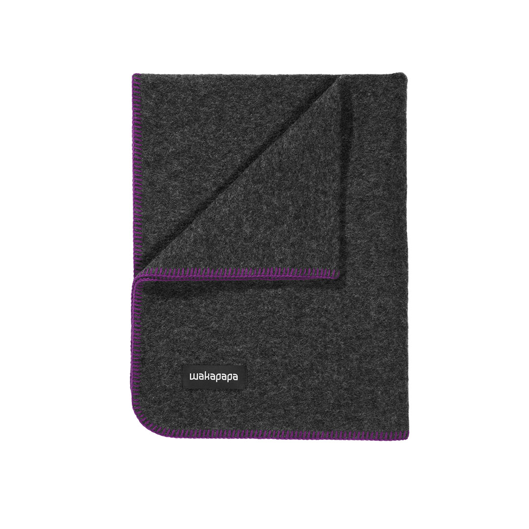 Merino Wollfleece Decke "Grigio"