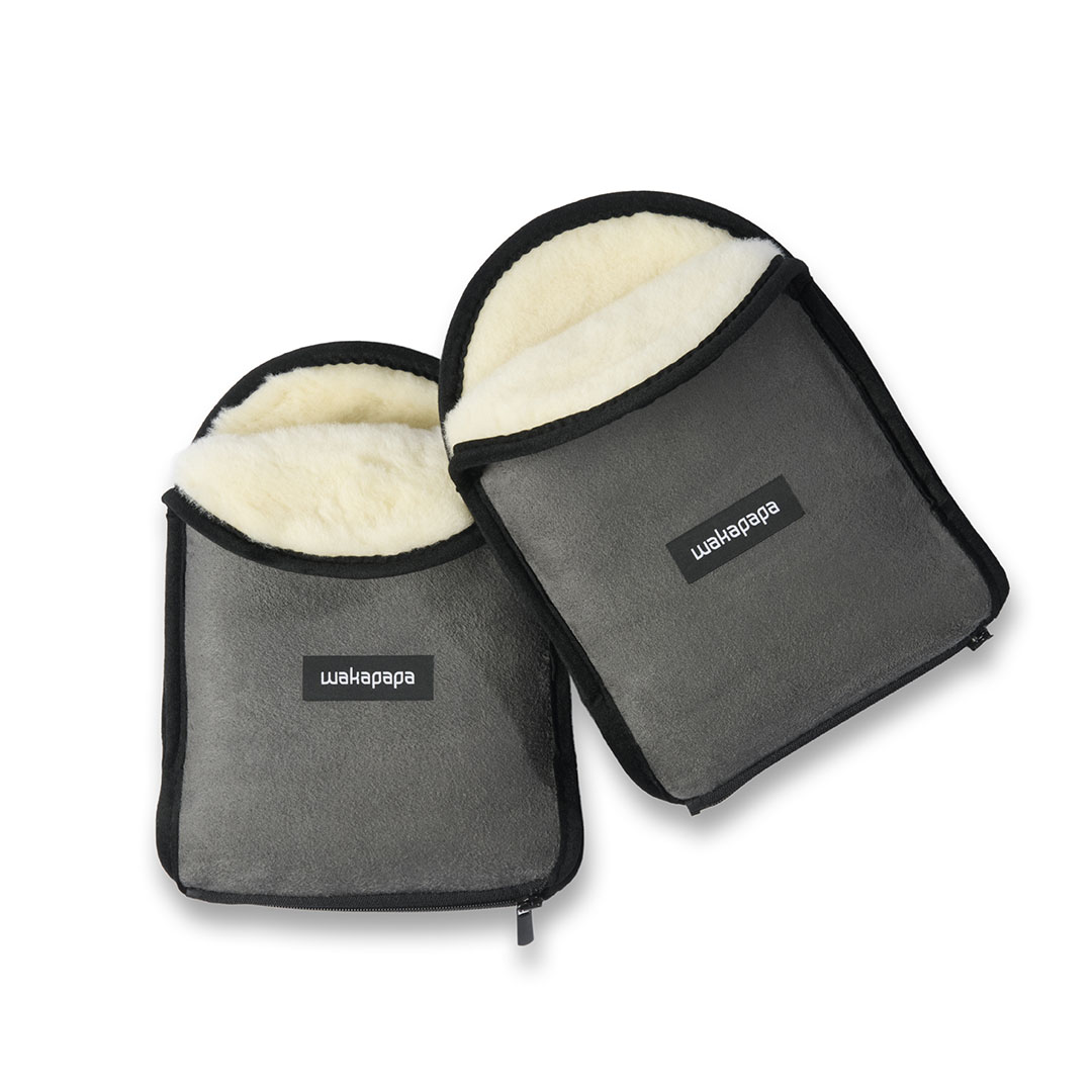 Merino Handwärmer Set "Grigio"