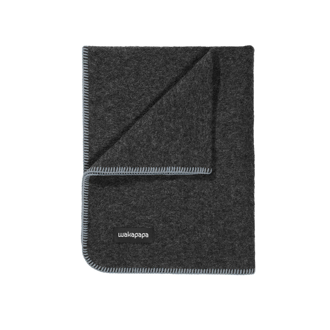 Merino Wollfleece Decke "Grigio"