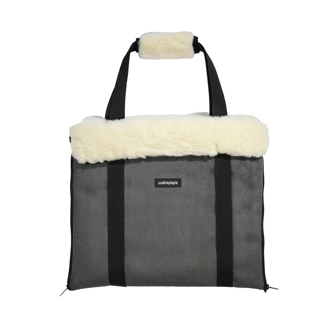 Merino Wickeltasche "Grigio"