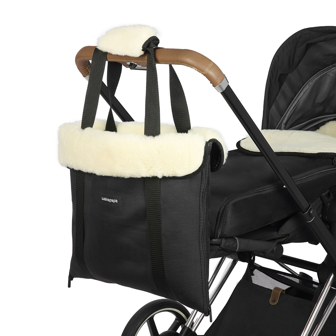 Merino Wickeltasche "Nero"